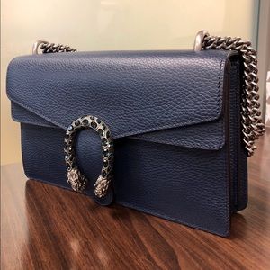 Gucci Dionysus Pebbled Leather Shoulder Bag